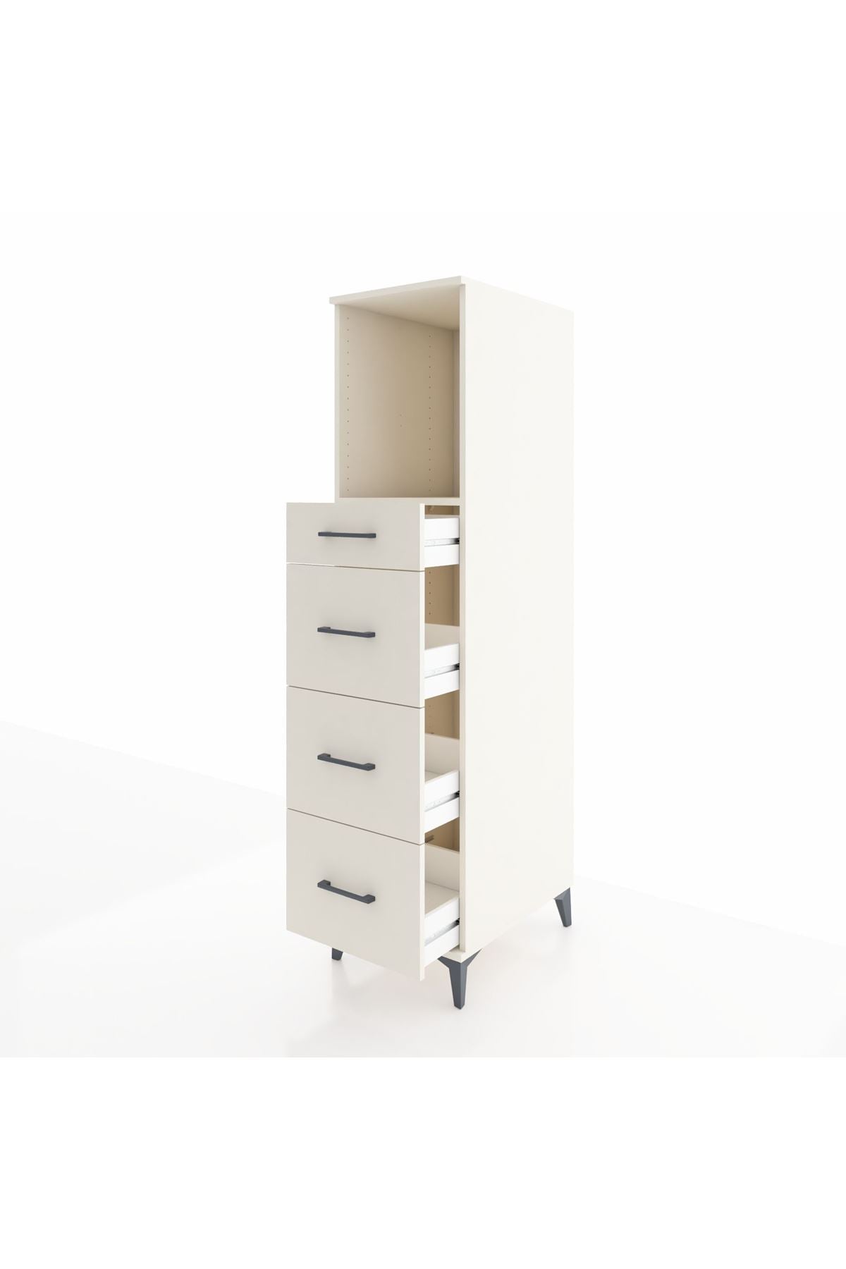 Kronos Dolap Tek Raflı 4 Çekmeceli 44x59x182 - S88M051V1C