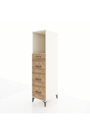 Kronos Dolap Tek Raflı 4 Çekmeceli 44x59x182 - S88M051V3C