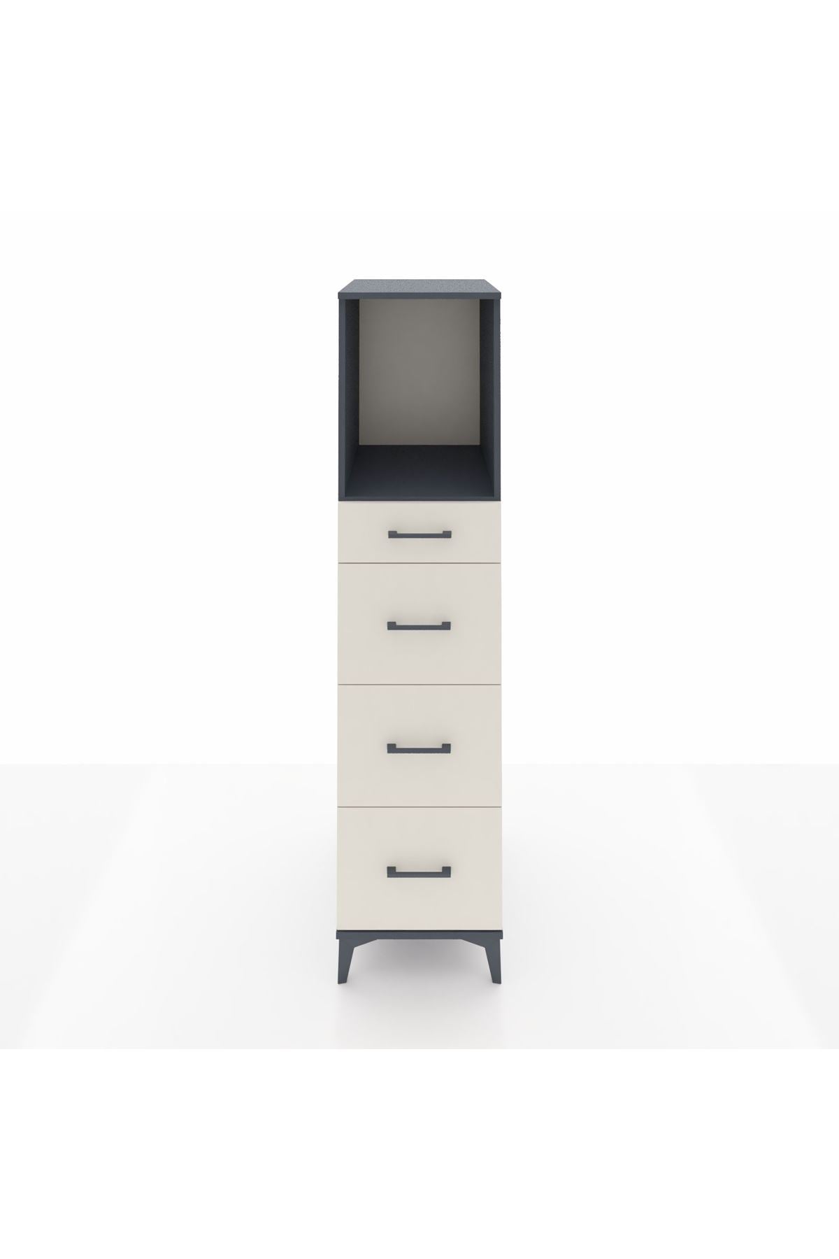 Kronos Dolap Tek Raflı 4 Çekmeceli 44x59x182 - S88M051V4C