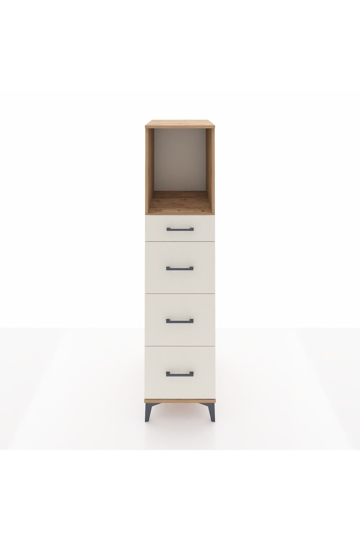 Kronos Dolap Tek Raflı 4 Çekmeceli 44x59x182 - S88M051V7C
