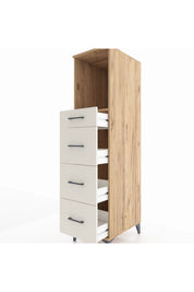 Kronos Dolap Tek Raflı 4 Çekmeceli 44x59x182 - S88M051V7C