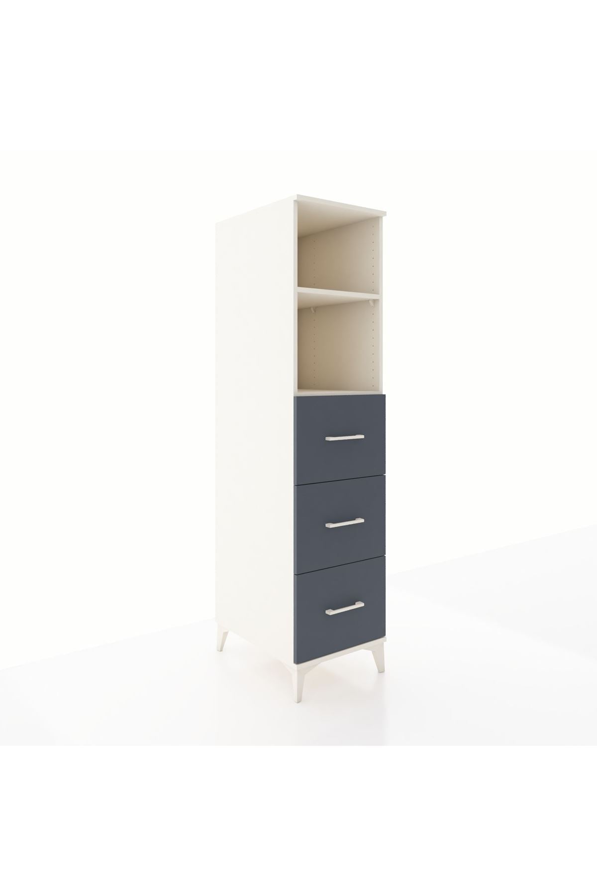 Kronos Dolap 2 Raflı 3 Çekmeceli 44x59x182 - S88M052V2C