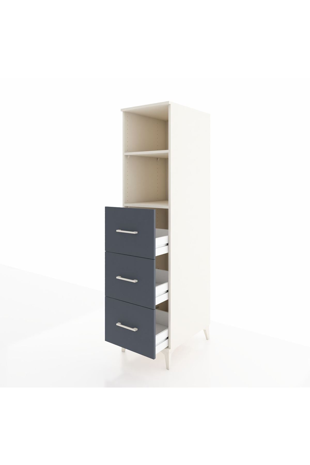 Kronos Dolap 2 Raflı 3 Çekmeceli 44x59x182 - S88M052V2C