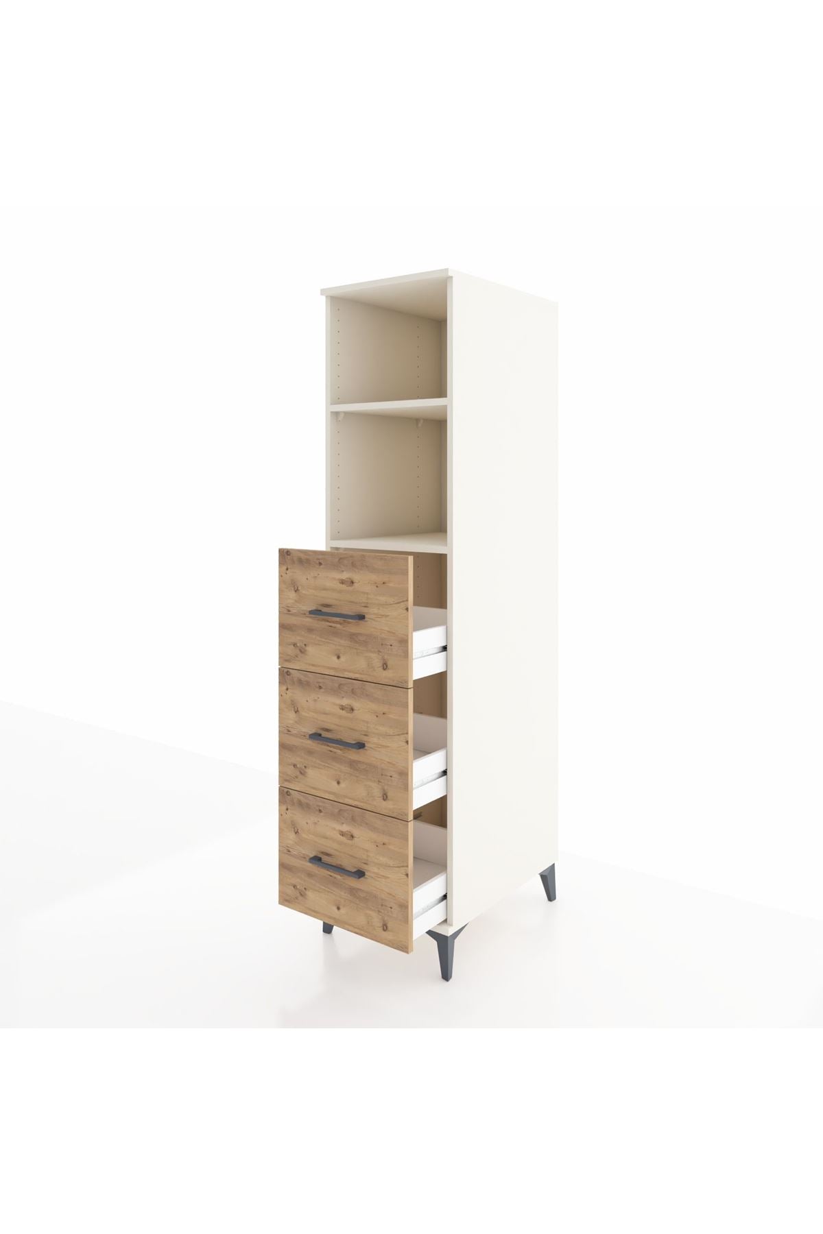 Kronos Dolap 2 Raflı 3 Çekmeceli 44x59x182 - S88M052V3C