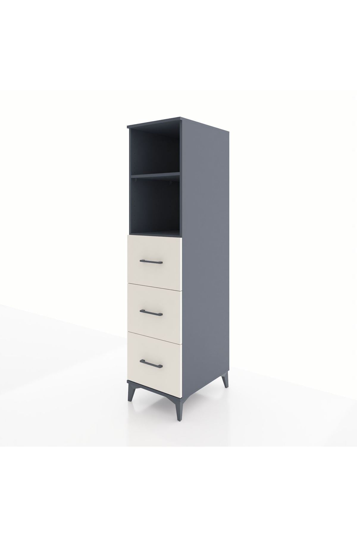 Kronos Dolap 2 Raflı 3 Çekmeceli 44x59x182 - S88M052V4C