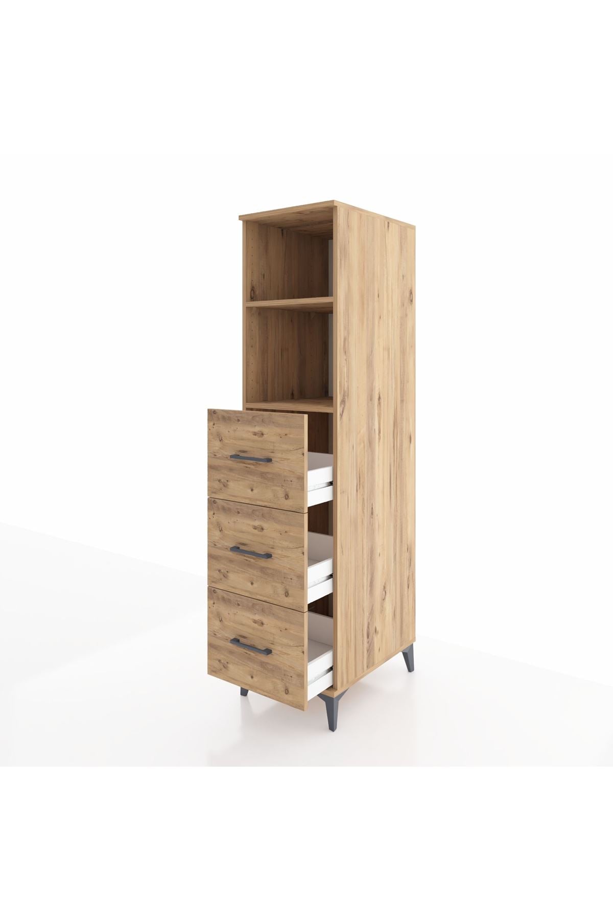 Kronos Dolap 2 Raflı 3 Çekmeceli 44x59x182 - S88M052V9C