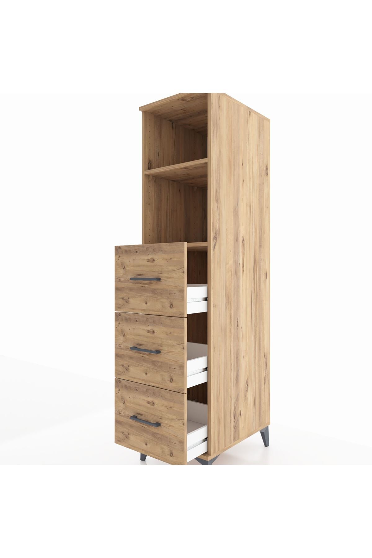 Kronos Dolap 2 Raflı 3 Çekmeceli 44x59x182 - S88M052V9C