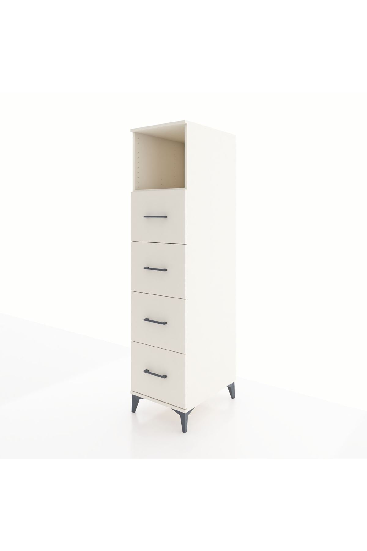 Kronos Dolap Tek Raflı 4 Çekmeceli 44x59x182 - S88M053V1C