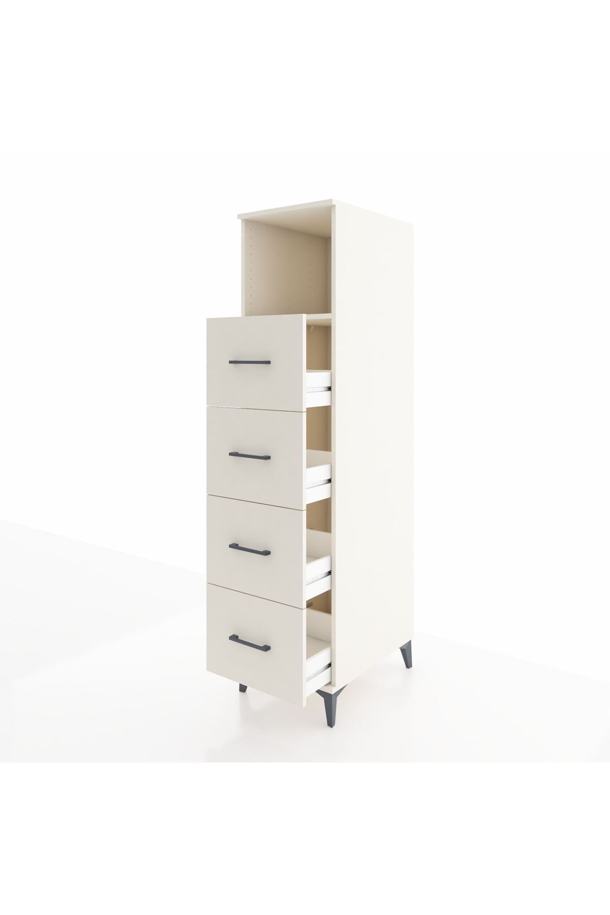 Kronos Dolap Tek Raflı 4 Çekmeceli 44x59x182 - S88M053V1C