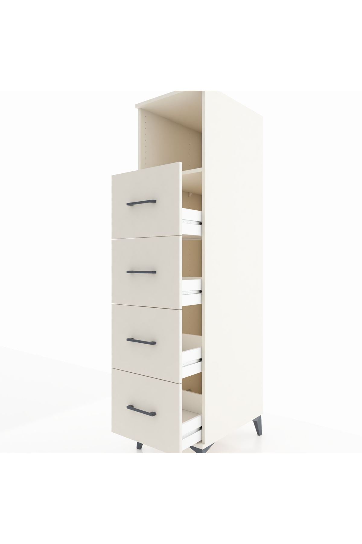Kronos Dolap Tek Raflı 4 Çekmeceli 44x59x182 - S88M053V1C