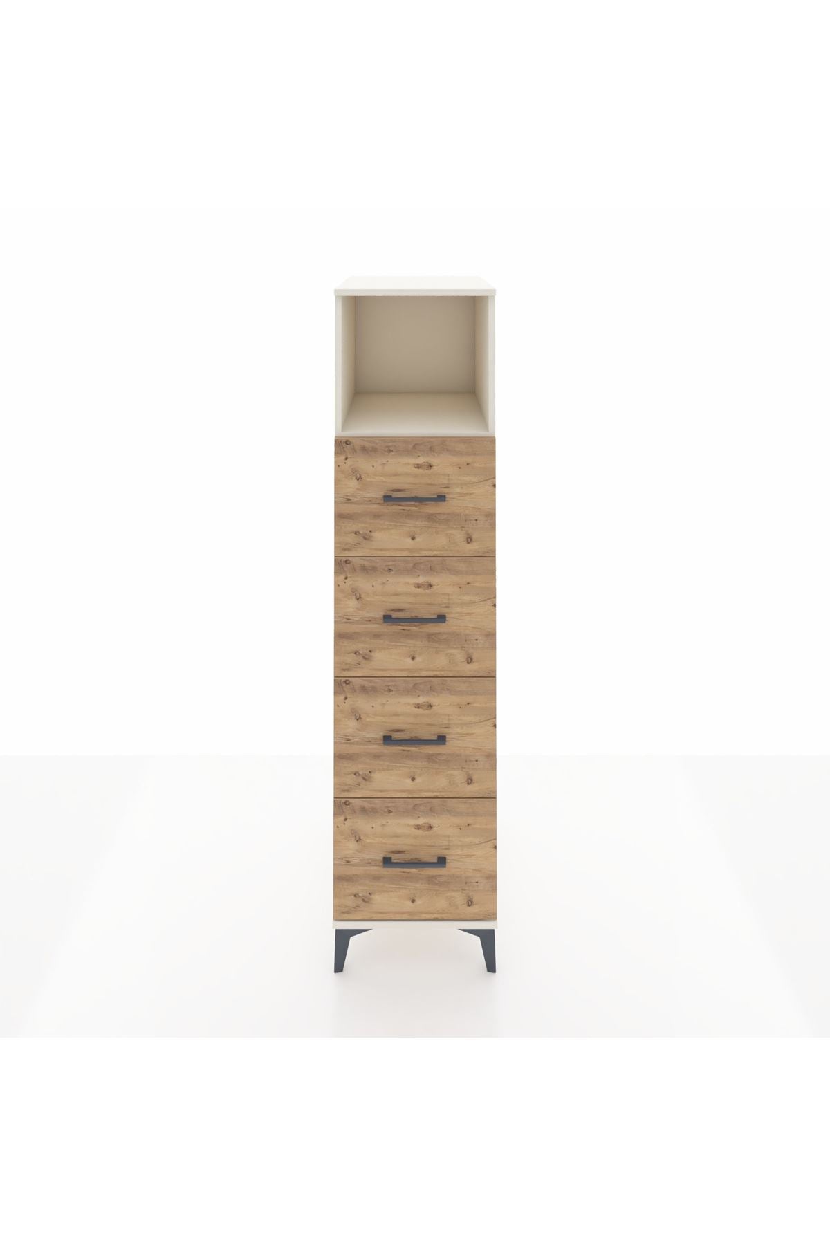 Kronos Dolap Tek Raflı 4 Çekmeceli 44x59x182 - S88M053V3C