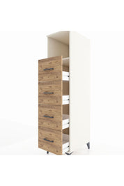 Kronos Dolap Tek Raflı 4 Çekmeceli 44x59x182 - S88M053V3C