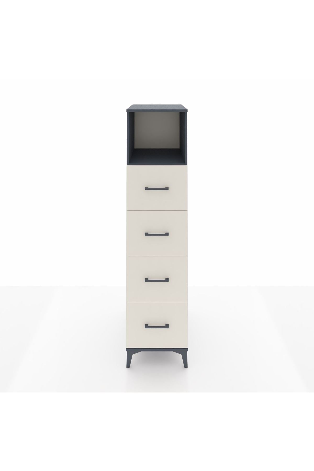 Kronos Dolap Tek Raflı 4 Çekmeceli 44x59x182 - S88M053V4C