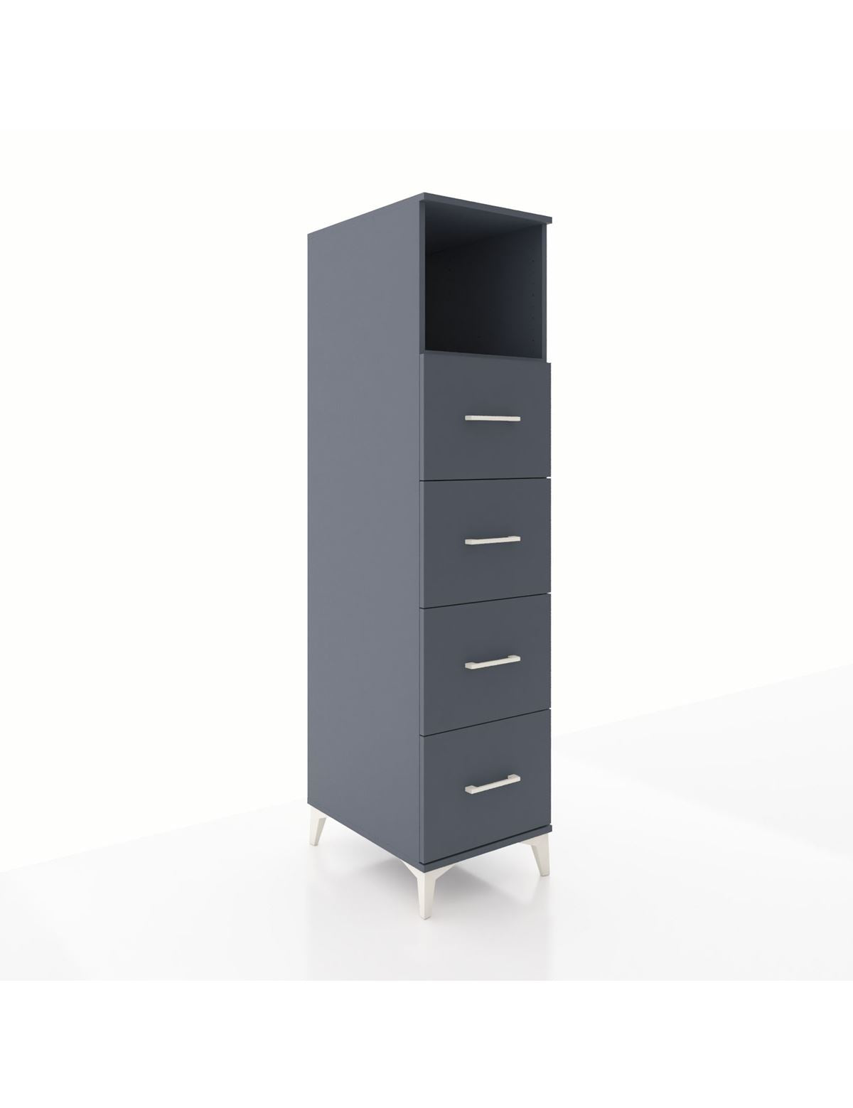 Kronos Dolap Tek Raflı 4 Çekmeceli 44x59x182 - S88M053V5C