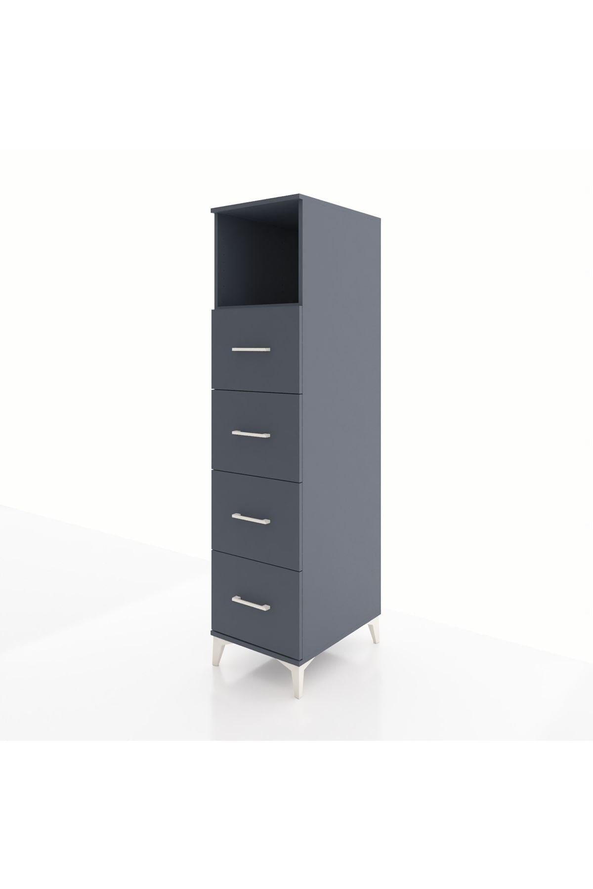 Kronos Dolap Tek Raflı 4 Çekmeceli 44x59x182 - S88M053V5C