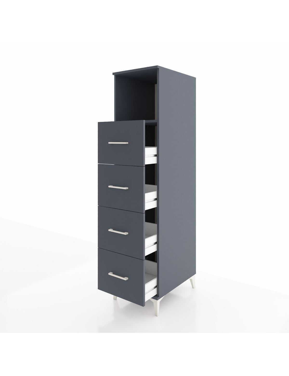 Kronos Dolap Tek Raflı 4 Çekmeceli 44x59x182 - S88M053V5C