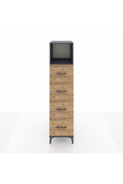 Kronos Dolap Tek Raflı 4 Çekmeceli 44x59x182 - S88M053V6C