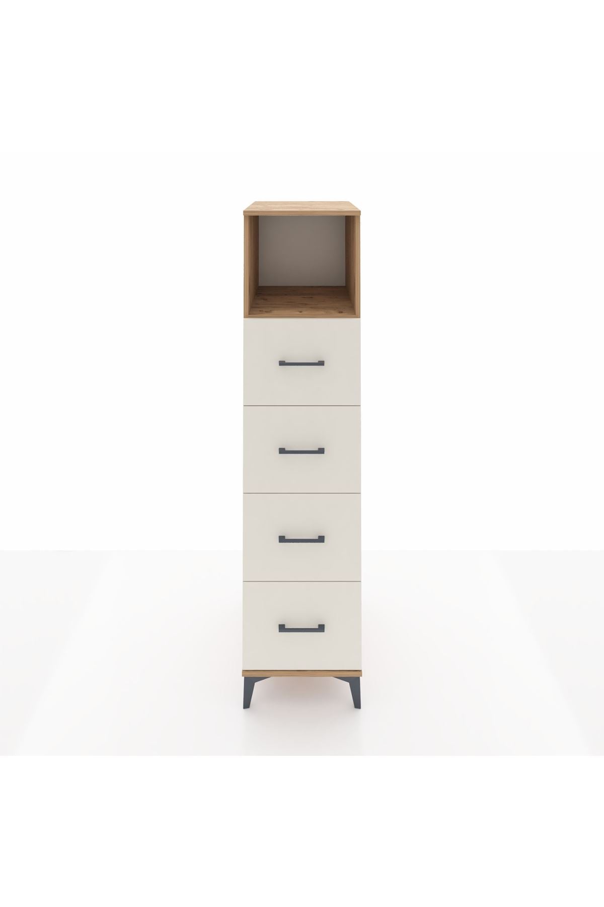 Kronos Dolap Tek Raflı 4 Çekmeceli 44x59x182 - S88M053V7C