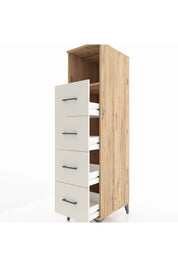 Kronos Dolap Tek Raflı 4 Çekmeceli 44x59x182 - S88M053V7C