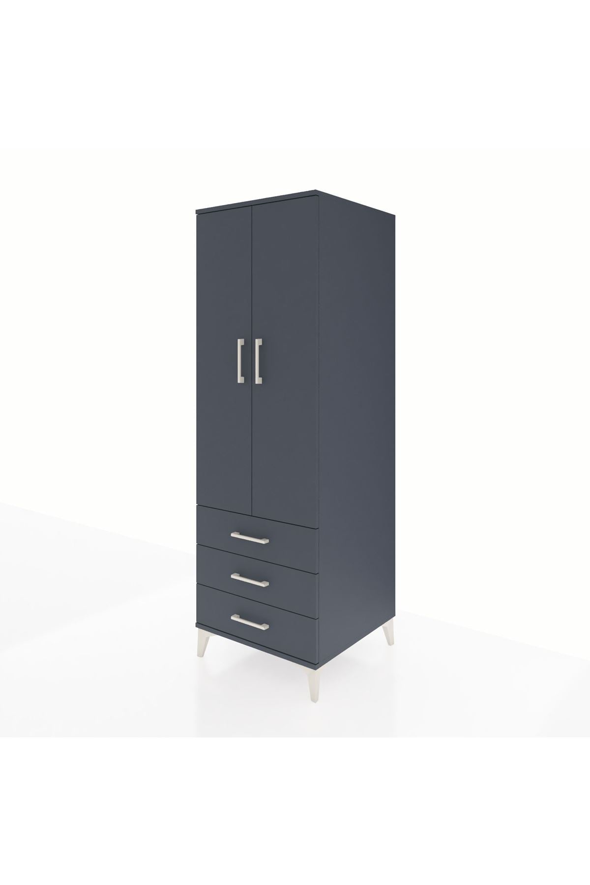 Kronos Dolap 2 Raflı 3 Çekmeceli 2 Kapaklı 60x59x182 - S89M006V5C