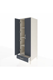 Kronos Dolap 4 Raflı Tek Çekmeceli 2 Kapaklı 60x59x182 - S89M008V2C