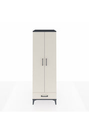 Kronos Dolap 4 Raflı Tek Çekmeceli 2 Kapaklı 60x59x182 - S89M008V4C