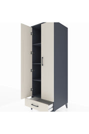 Kronos Dolap 4 Raflı Tek Çekmeceli 2 Kapaklı 60x59x182 - S89M008V4C