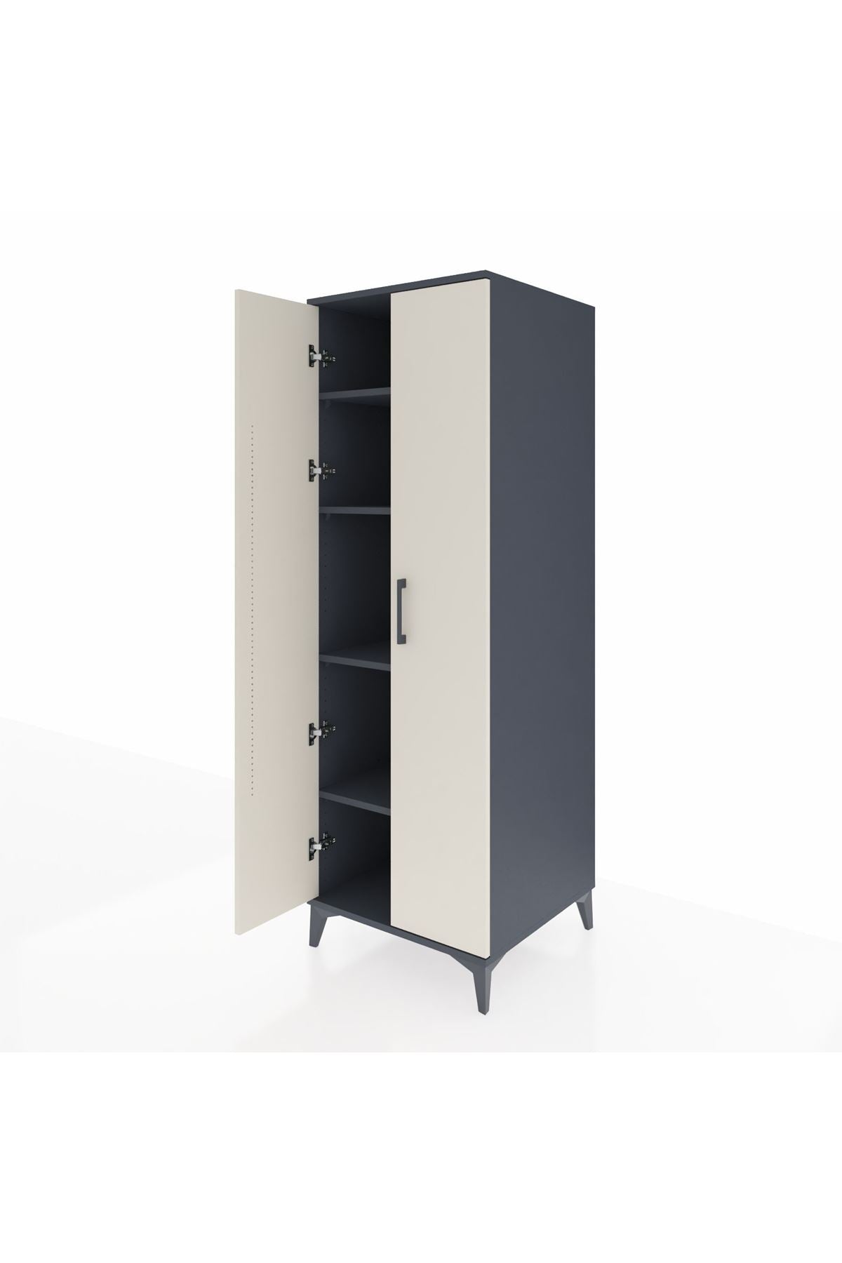 Kronos Dolap 4 Raflı 2 Kapaklı 60x59x182 - S89M009V4C