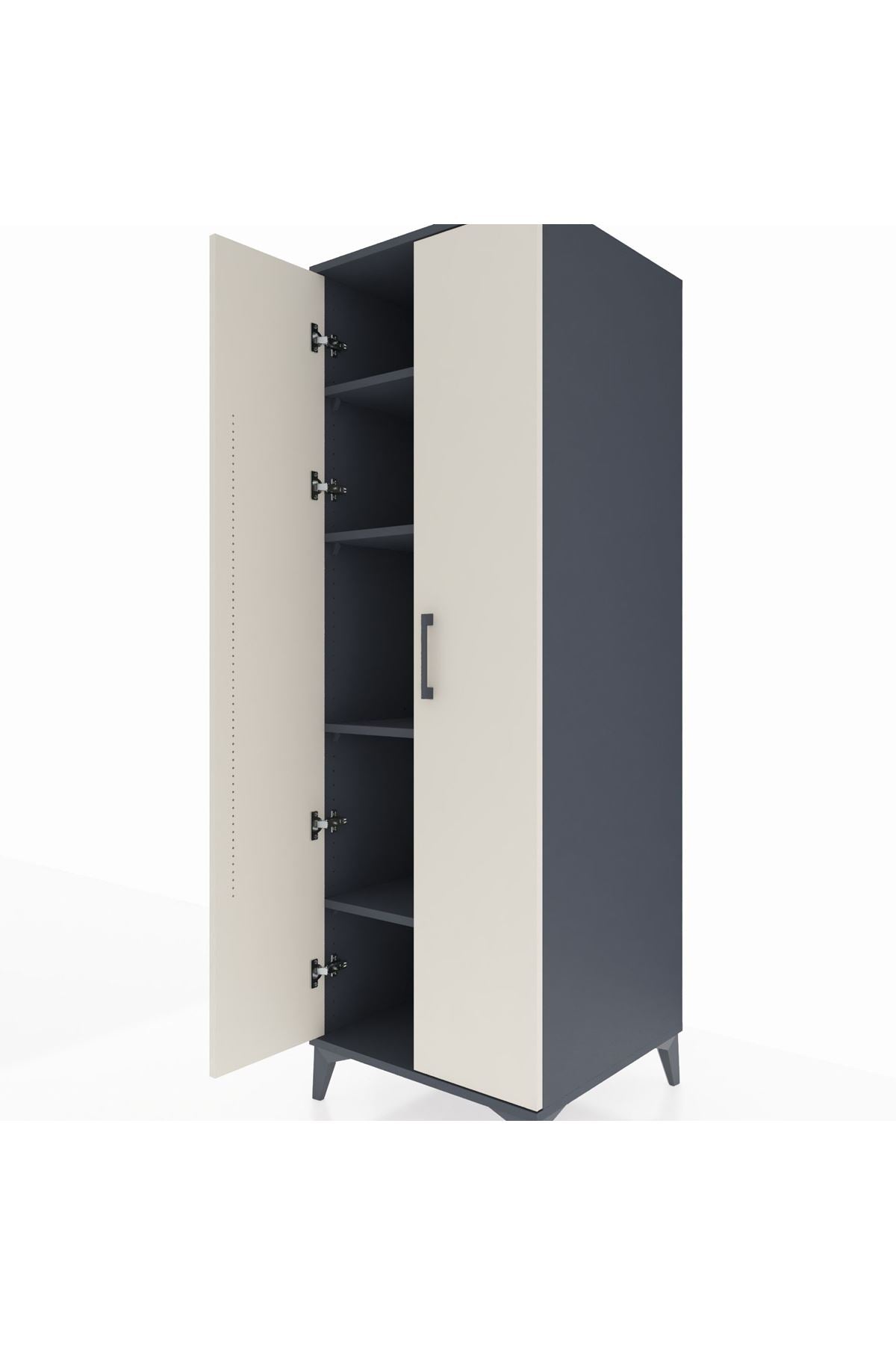 Kronos Dolap 4 Raflı 2 Kapaklı 60x59x182 - S89M009V4C