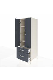Kronos Dolap 4 Raflı 2 Çekmeceli 2 Kapaklı 60x59x182 - S89M015V2C