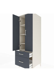 Kronos Dolap 4 Raflı 2 Çekmeceli 2 Kapaklı 60x59x182 - S89M015V2C