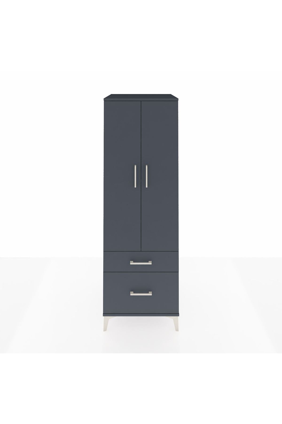 Kronos Dolap 4 Raflı 2 Çekmeceli 2 Kapaklı 60x59x182 - S89M015V5C