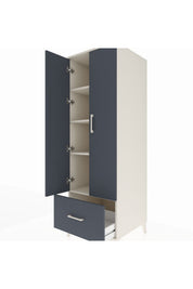 Kronos Dolap 4 Raflı Tek Çekmeceli 2 Kapaklı 60x59x182 - S89M016V2C