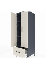 Kronos Dolap 4 Raflı Tek Çekmeceli 2 Kapaklı 60x59x182 - S89M016V4C