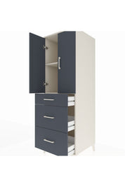 Kronos Dolap 2 Raflı 3 Çekmeceli 2 Kapaklı 60x59x182 - S89M020V2C