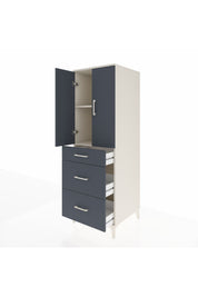 Kronos Dolap 2 Raflı 3 Çekmeceli 2 Kapaklı 60x59x182 - S89M020V2C