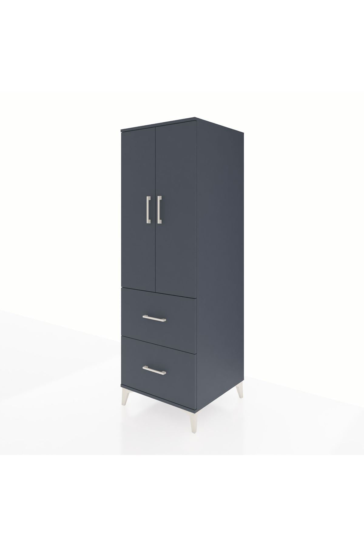 Kronos Dolap 3 Raflı 2 Çekmeceli 2 Kapaklı 60x59x182 - S89M021V5C
