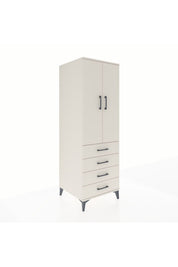 Kronos Dolap Tek Raflı 4 Çekmeceli Tek Askılı 60x59x182 - S89M027V1C
