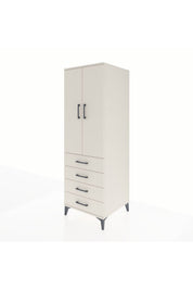 Kronos Dolap Tek Raflı 4 Çekmeceli Tek Askılı 60x59x182 - S89M027V1C