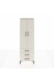 Kronos Dolap Tek Raflı 3 Çekmeceli Tek Askılı 60x59x182 - S89M028V1C