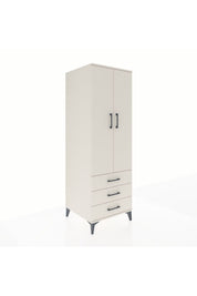 Kronos Dolap Tek Raflı 3 Çekmeceli Tek Askılı 60x59x182 - S89M028V1C