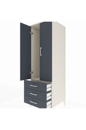 Kronos Dolap Tek Raflı 3 Çekmeceli Tek Askılı 60x59x182 - S89M028V2C