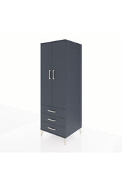 Kronos Dolap Tek Raflı 3 Çekmeceli Tek Askılı 60x59x182 - S89M028V5C