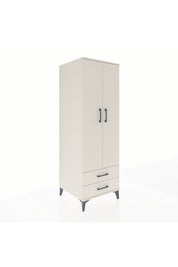Kronos Dolap Tek Raflı 2 Çekmeceli Tek Askılı 60x59x182 - S89M029V1C