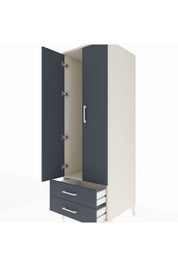 Kronos Dolap Tek Raflı 2 Çekmeceli Tek Askılı 60x59x182 - S89M029V2C
