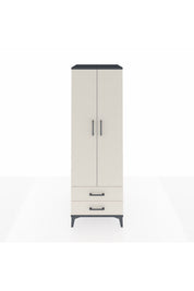 Kronos Dolap Tek Raflı 2 Çekmeceli Tek Askılı 60x59x182 - S89M029V4C
