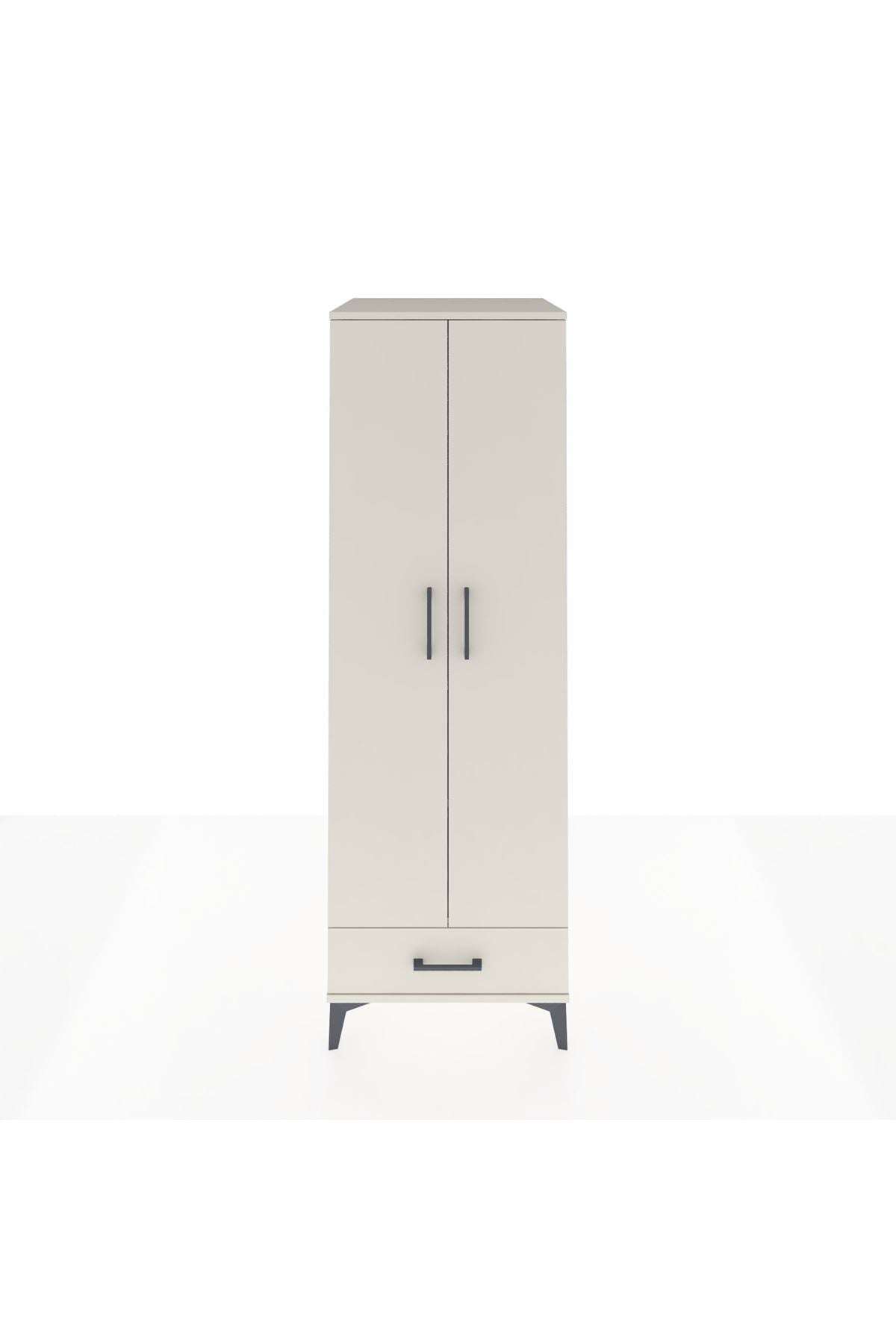 Kronos Dolap 2 Raflı Tek Çekmeceli Tek Askılı 60x59x182 - S89M030V1C