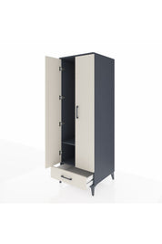 Kronos Dolap 2 Raflı Tek Çekmeceli Tek Askılı 60x59x182 - S89M030V4C