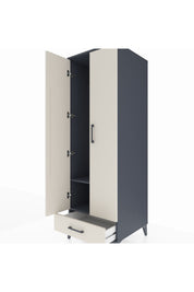 Kronos Dolap 2 Raflı Tek Çekmeceli Tek Askılı 60x59x182 - S89M030V4C