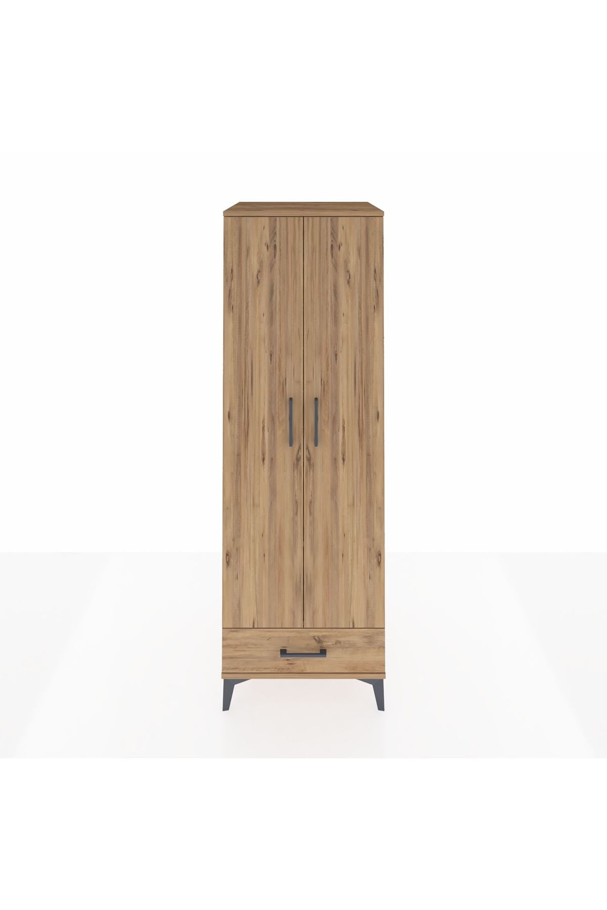 Kronos Dolap 2 Raflı Tek Çekmeceli Tek Askılı 60x59x182 - S89M030V9C